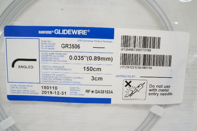 Terumo GA35153A Radifocus Glidewire Angled 150cm x 0.035inch x 3cm (x)